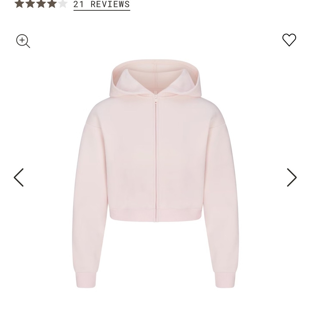 Barely Pink Shrunken Hoodie